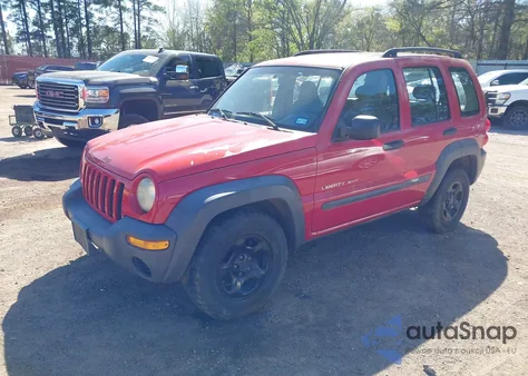2002 Jeep Liberty Sport из США, поврежденный, VIN 1J4GL48K42W229083